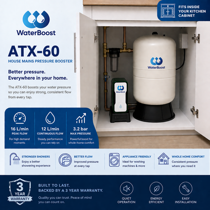 WaterBoost ATX-60 House Mains Pressure Booster