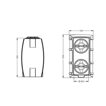 WaterBoost WB - Advant 2000 Esybox Twin 2104410D